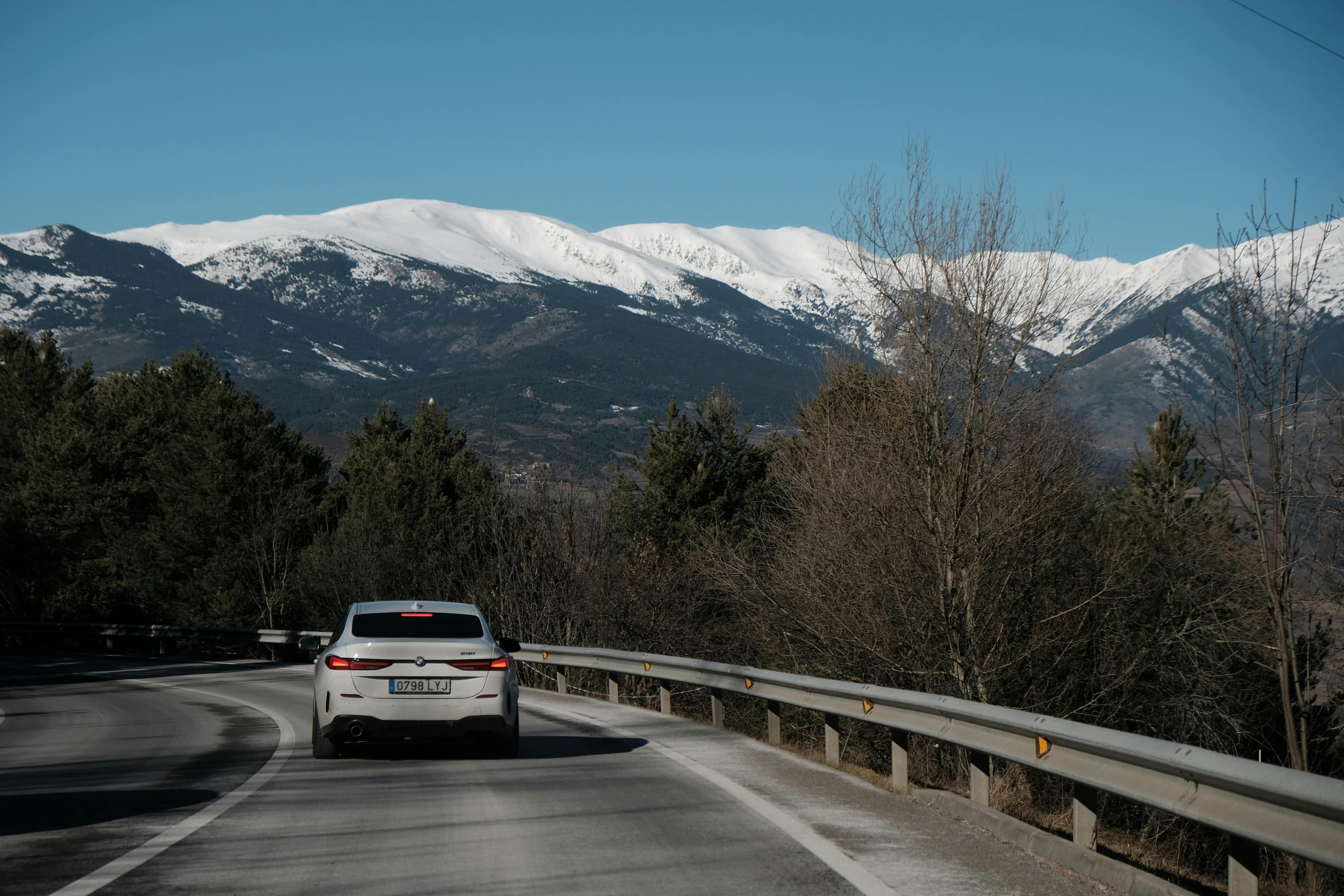 Landing Page Car on Winding Road